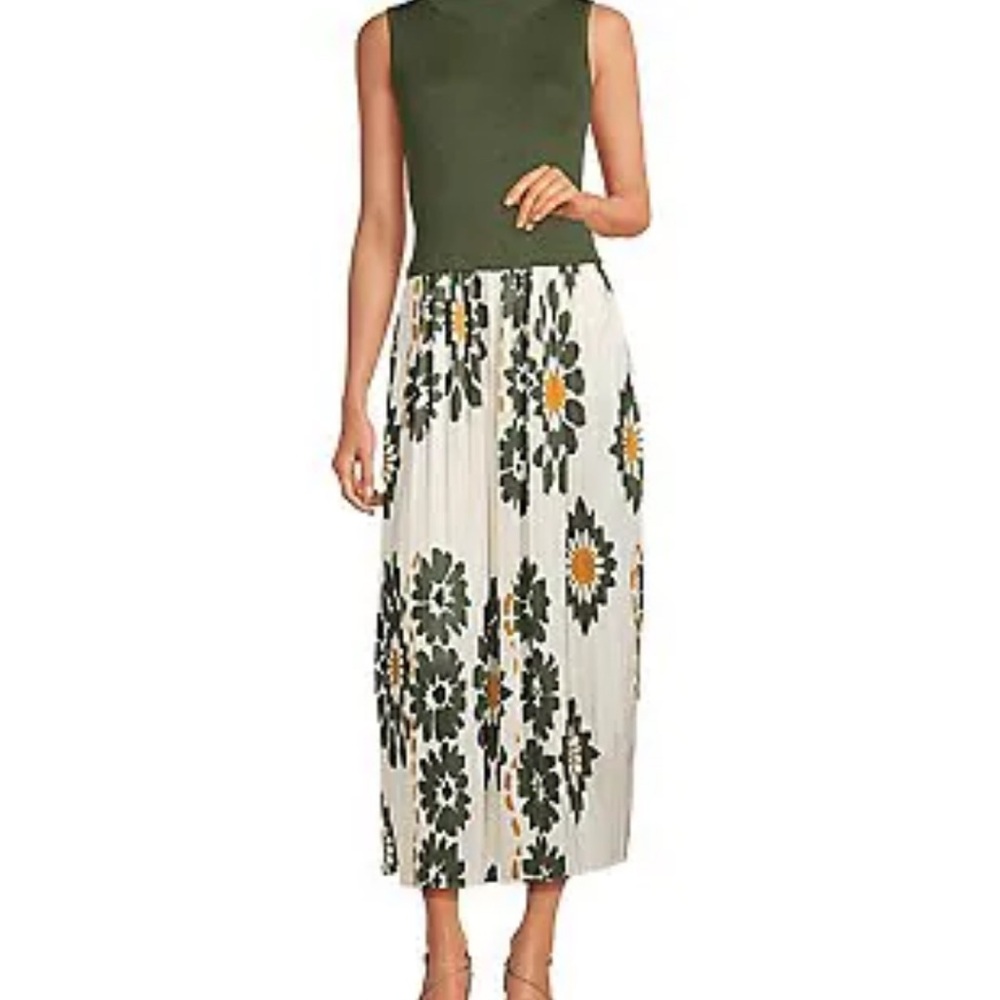 Floral Black and White Maxi Skirt
